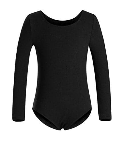 DANSHOW Girls' Team Basic Long Sleeve Leotard for Toddler Gymnastics Dance Ballet(2KD3028-S-06)