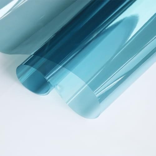 80% VLT 2Mil Light Blue Nano Ceramic Solar Tint Film 99% UV Car Front Windshield Sunshade Tint Privacy Glass for Auto Car Home Office Window Vinyl,23.6inches x 10feet