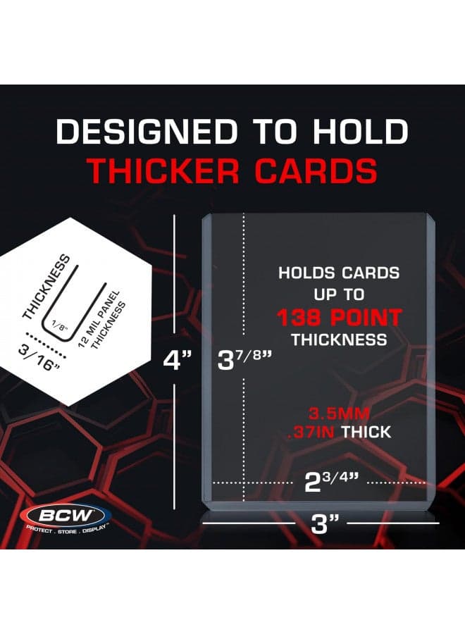 BCW Thick 138PT Card Top Load Holder (Pack of 10), 3 x 4