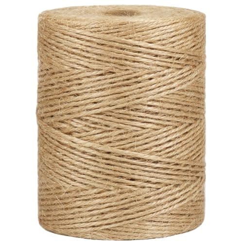 Vivifying Natural Jute Twine, 656 Feet 2mm Thick Brown Twine String for Garden, Crafts, Gifts Wrapping, Packing