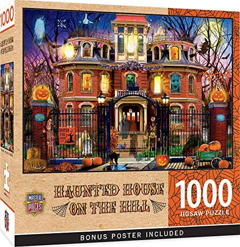 MasterPieces 1000 Piece Halloween Jigsaw Puzzle Haunted House on The Hill 1925x2675
