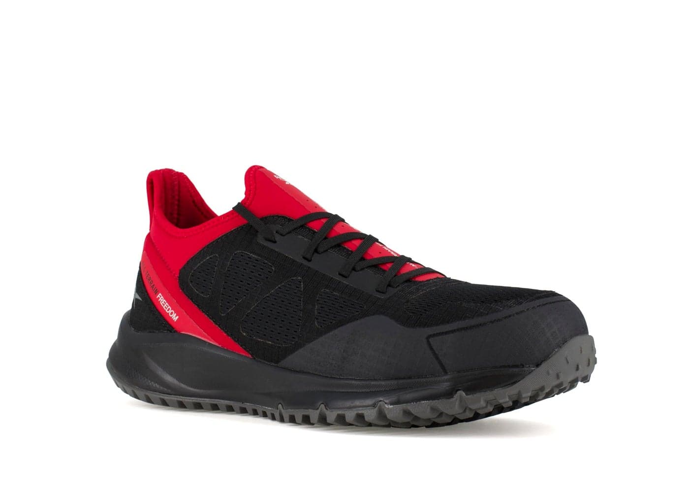 Reebok Work Men's Sublie All Terrain Work Steel Toe Black and Red - 10 Medium