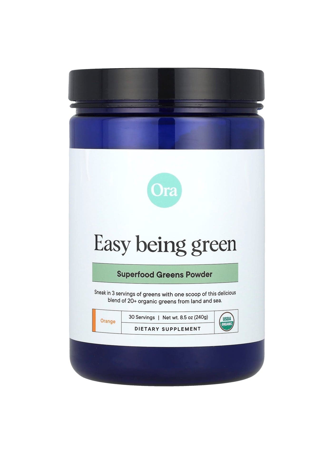 Easy Being Green, Superfood Greens Powder, Orange, 8.5 oz (240 g)