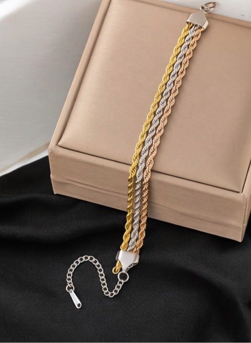 Elegant High Quality Stainless Steel Bracelet Bangle For Women Size 16 + 5cm