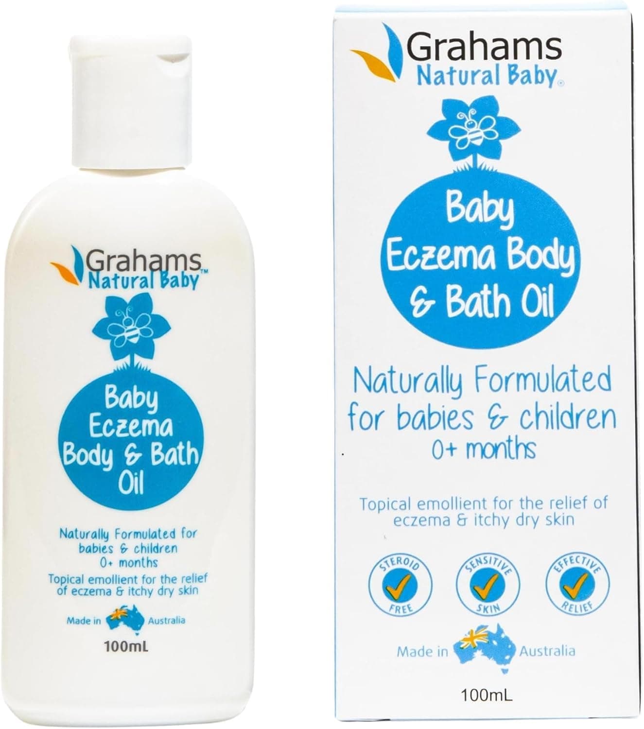 Baby Eczema Cradle Cap Oil Body Bath Oil For Ages 0 Months to 12 Years Clinically Proven Formula Gentle Relief for Itchy Very Dry Skin Hypoallergenic 338oz