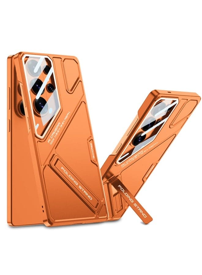 Upright Stand Phone Case for Samsung Galaxy S26 Ultra Electroplating Thin Frosted Anti-Scratch Durable No Fingerprints