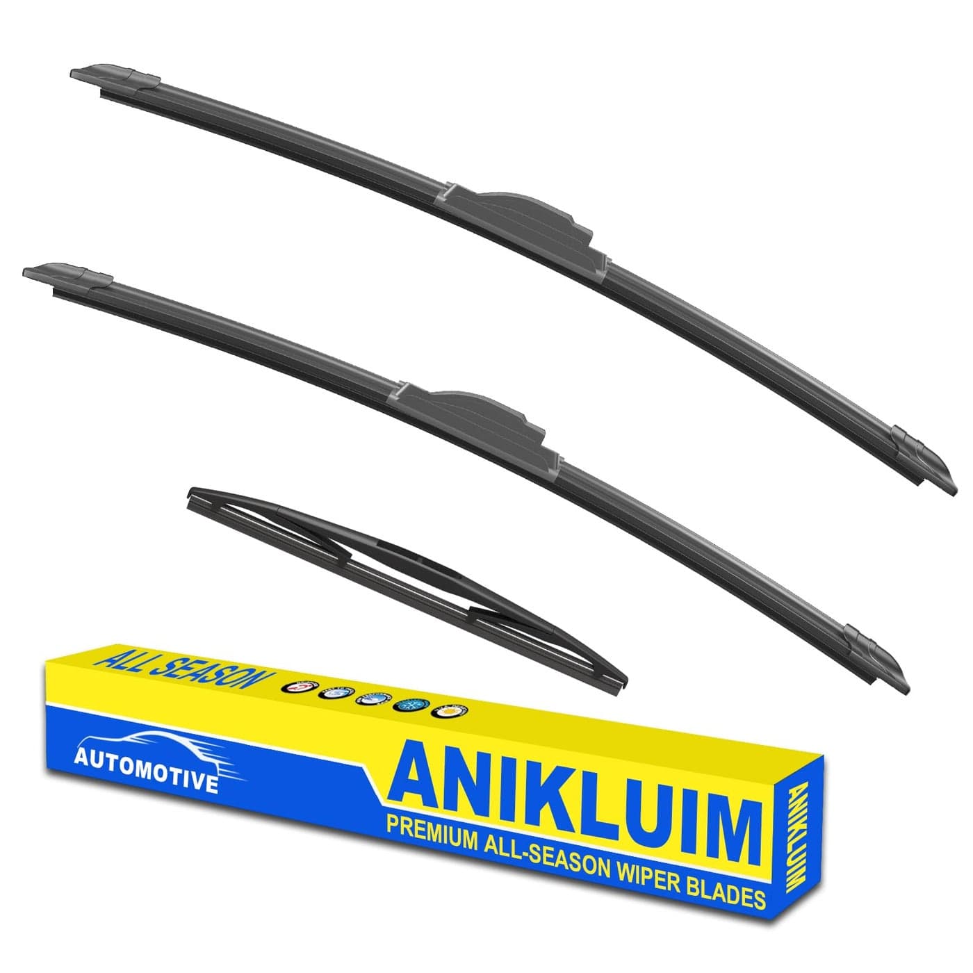 ANIKLUIM 26 20 Wiper Blades with 10 Rear Wiper Blade Set Replacement for 20212023 Grand Cherokee L Windshield Wipers Original Factory Quality Pack of 3