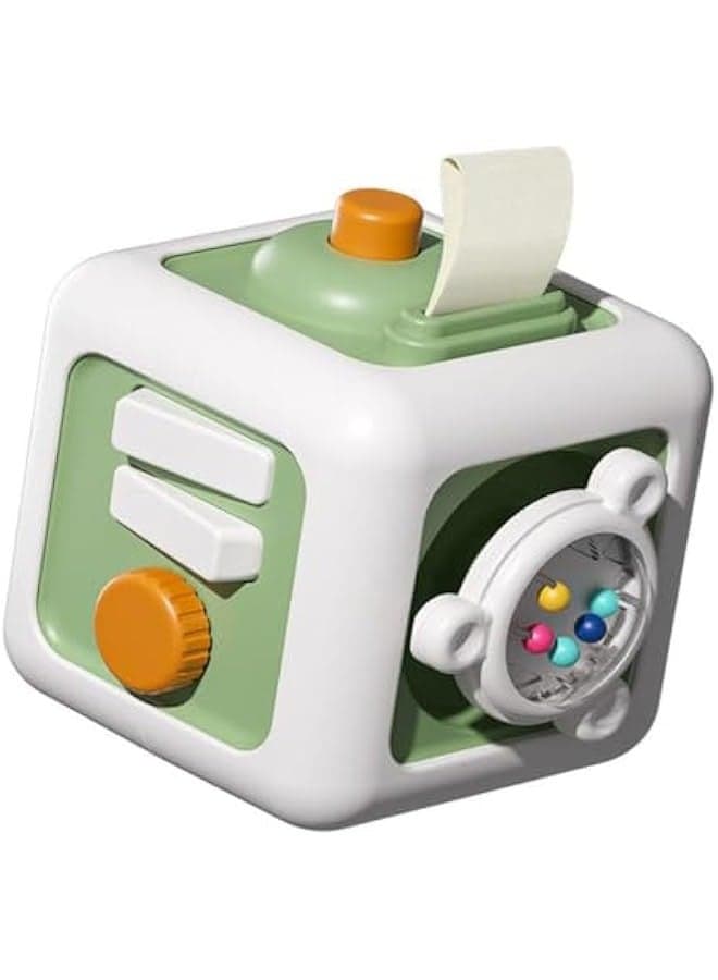 Busy Cube Toys for 1 Year Old Boy Girl, Baby Toys 12-18 Months, Travel Sensory Toys for Toddlers 1-3 Year Old, Montessori Toys for 1+ Year Old(Green)