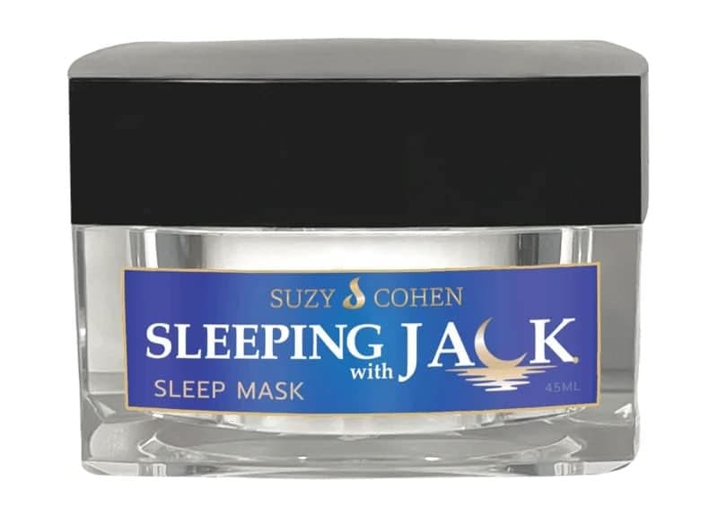 Suzy Cohen Sleeping with Jack Skin Renewing Night Cream Hydrating Collagen Boosting Moisturizer with Niacinamide Hyaluronic Acid for Plumping and Jackfruit Extract Antiaging Facial