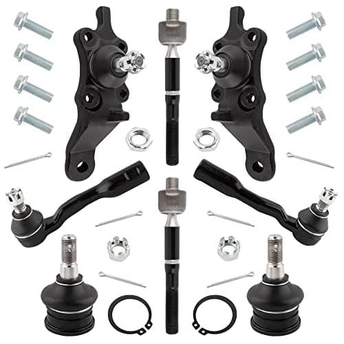 BOXI 8pc Front Upper Lower Ball Joint Inner Outer Tie Rod Ends Fit for Toyota Sequoia 20012002 Fit for Toyota Tundra 20002002 Fits 2WD 4x4 Models K90255 K90262 K90263 ES3564 ES3565 EV800444