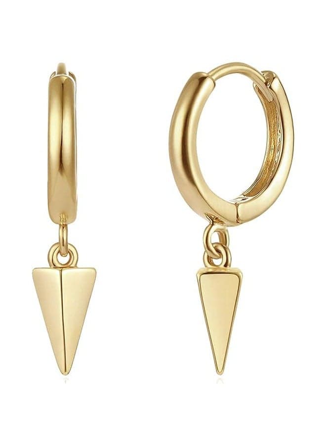 Women Gold Huggie Hoop Earrings Dangle Drop 14K Gold Filled Small Boho Beach Simple Delicate Handmade Hypoallergenic Jewelry Gift