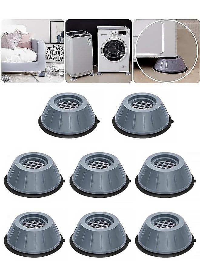 8PCS Anti Vibration Washing Machine feet, Anti Vibration Anti Slip Pads for Washing Machine and Dryer Machine, Floor Protector for Washing Machines, Dryer Machine, Furniture and Appliances