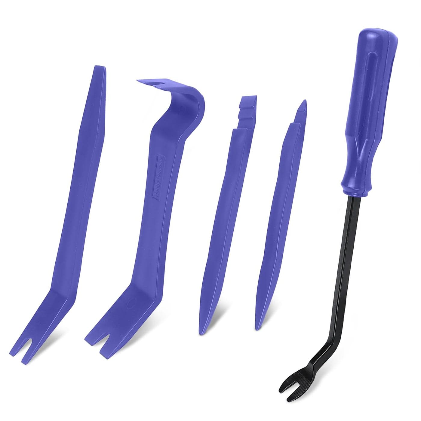 Wogomz 5PCS Auto Trim Removal Tool Kit NoScratch Plastic Pry Kit Interior Fastener Remover Pry Tool Set for Car Door Clip Panel Audio Dashboard Dismantle Universal Car Accessories Blue