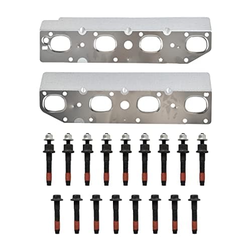 SUSUCAR Exhaust Manifold Gasket Bolts Stud Nut Set for 2009-2018 Chrysler Dodge Ram 1500 2500 3500 Jeep 5.7L V8 (Complete Left and Right Set)