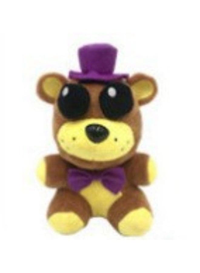 Midnight Bear Plush Toy - 18cm 1-6 Generation Little Red Fox, Brown Bear, Purple Rabbit FNAF Doll
