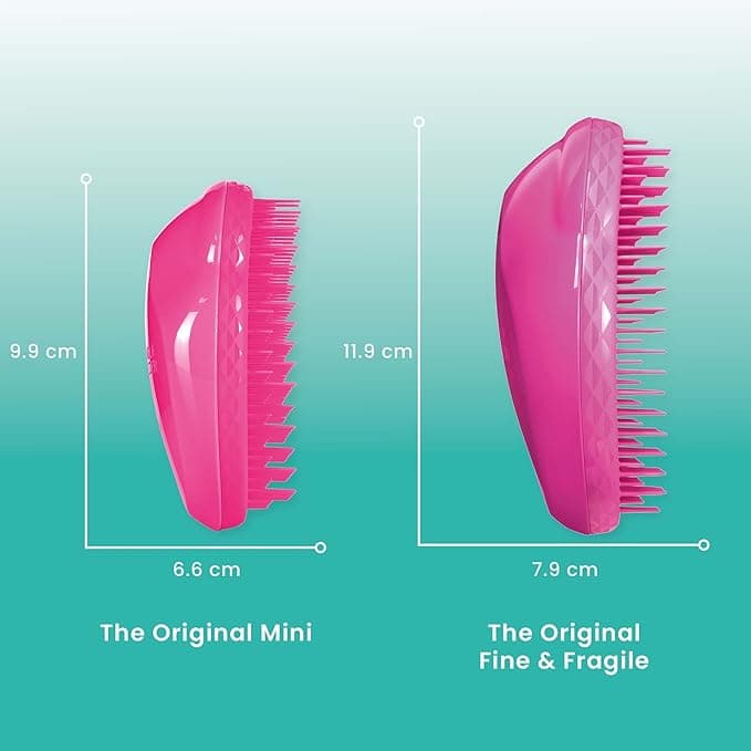 Tangle Teezer The Fine and Fragile Detangling Hairbrush for Wet and Dry Hair Colour Treated Fine Fragile Hair Berry Bright Pack of 4