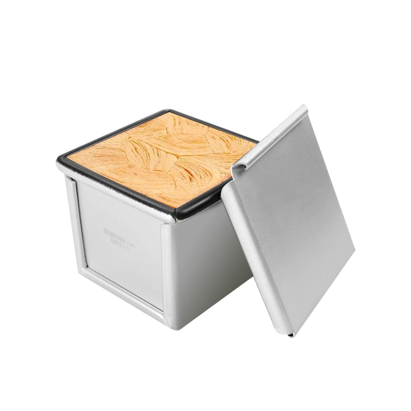 FICJEAD Pullman Loaf Pan with Lid Nonstick Square Smooth Toast Box Aluminized Steel Bread Pan with Lid 275x275x275in7CM