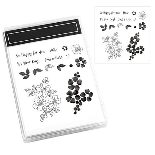 Stampin up 20252026 Newests Stamps Stamps for Card Making Floral Silicone Stamps Suitable for DIY Scrapbooking and Gift Making Supplies