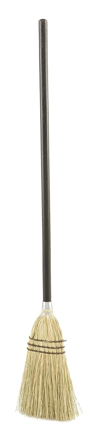 Rubbermaid Commercial Products Lobby StrawCorn Broom Brown 38Inch IndoorOutdoor Broom for CourtyardGarageLobbyMallOffice Pack of 12
