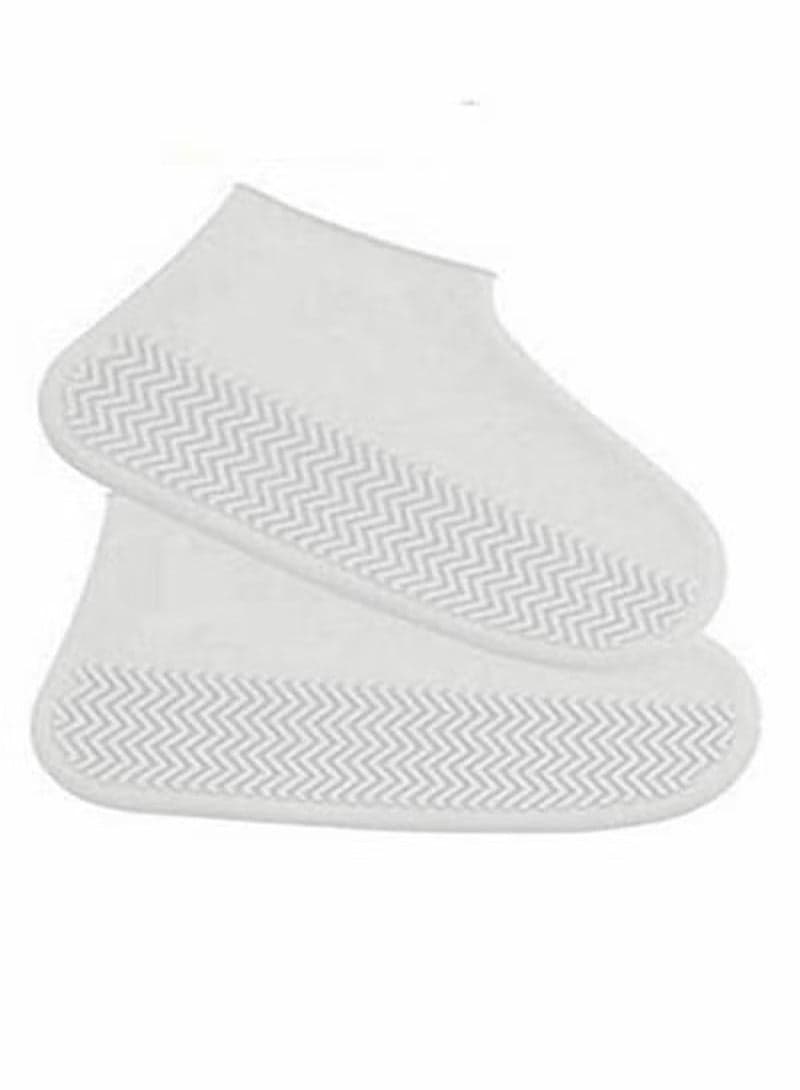 Waterproof Shoe Covers, Anbane Non-Slip Water Resistant Overshoes Silicone Rubber Rain Shoe Cover Protectors For Kids, Men, Women(L)