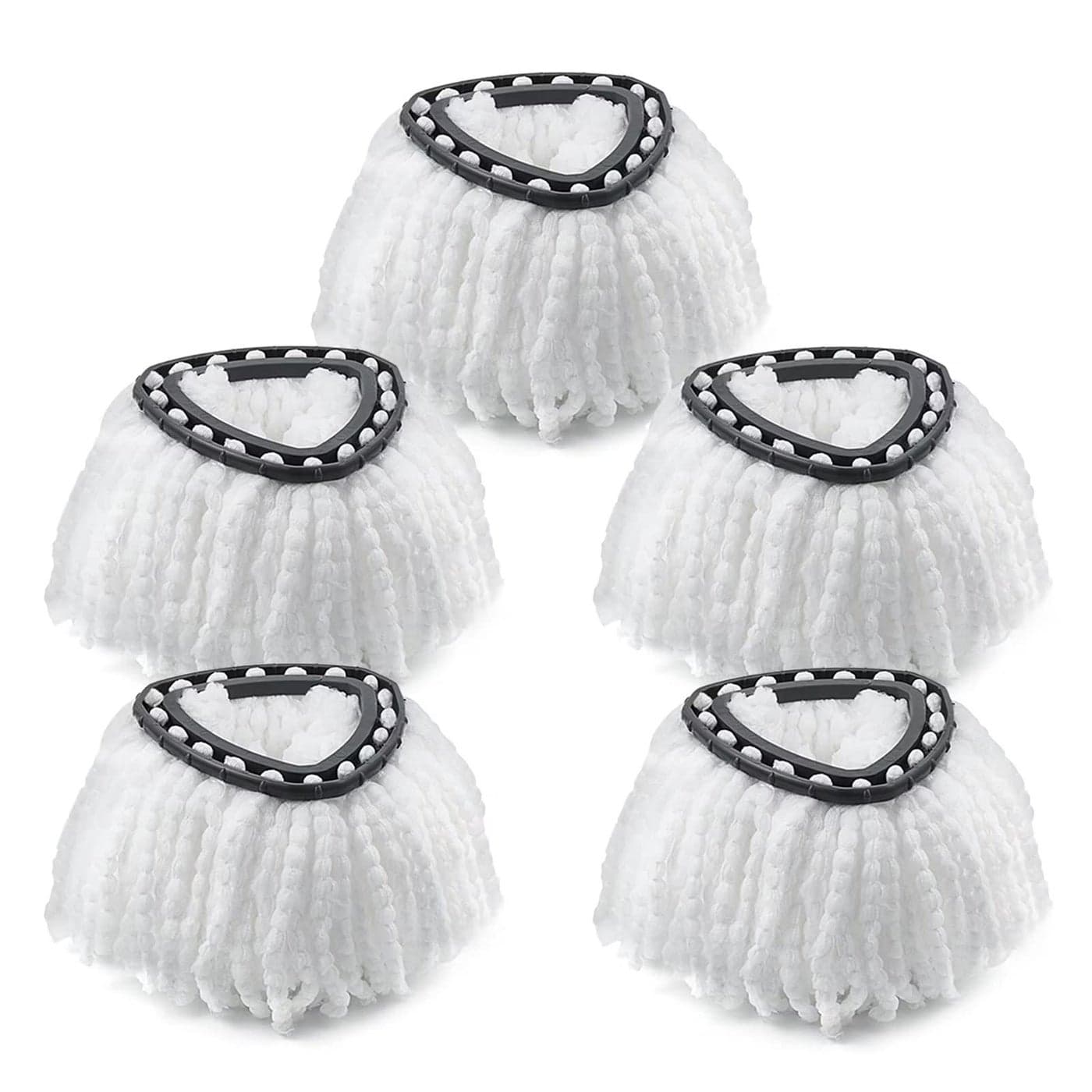 Spin Mop Head Replacement for O Ceda Mop Replace Head Triangle Mop Refills Microfiber White 5 Packs