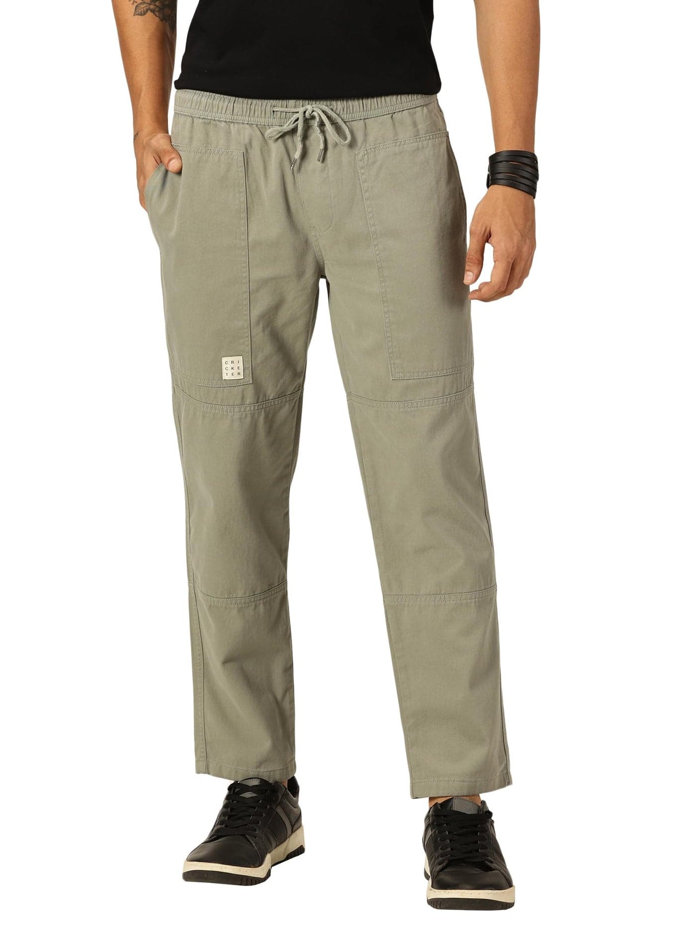 Thomas Scott Men's Relaxed Fit Pure Cotton Trousers Mint