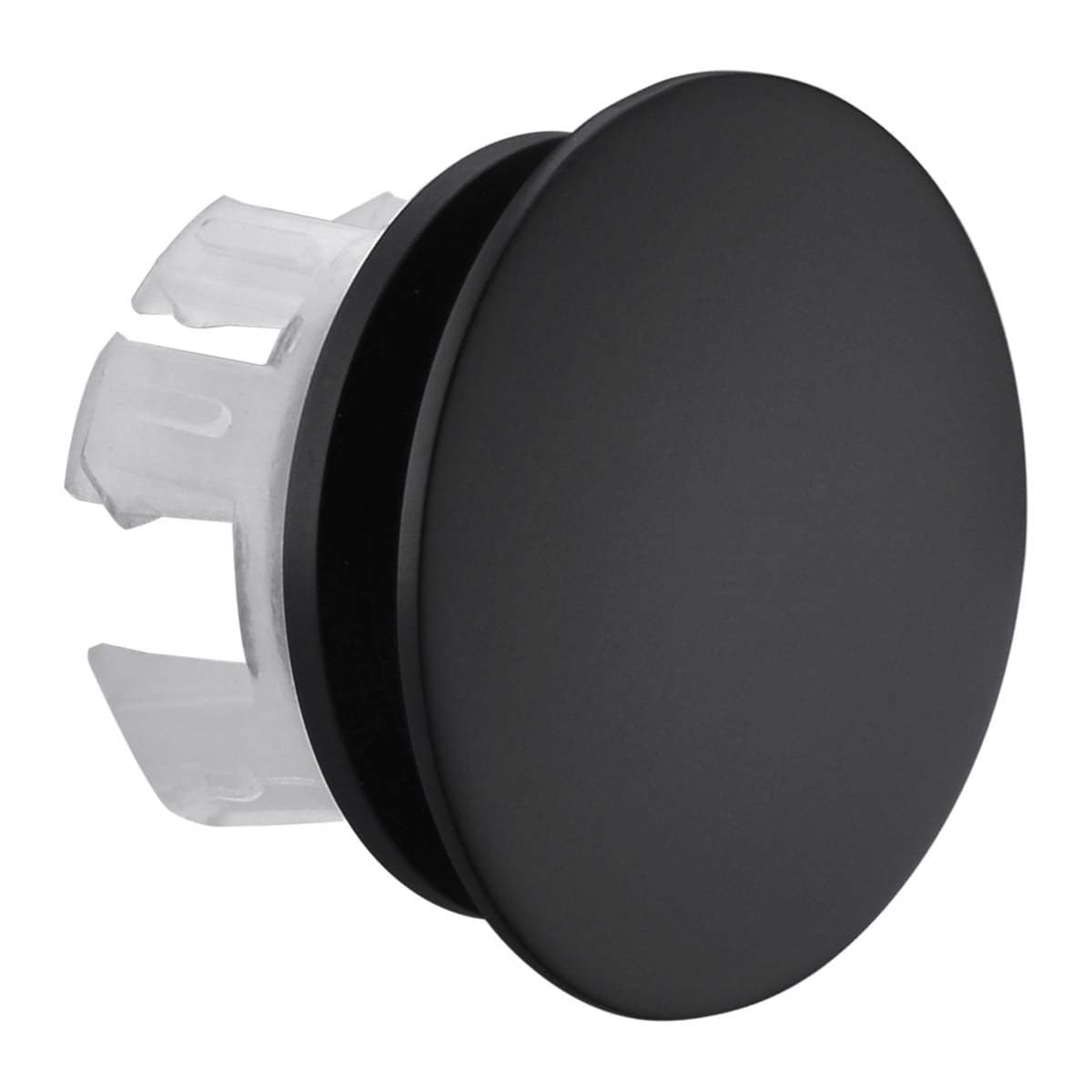 Orhemus Solid Brass Sink Overflow Cap Round Hole Cover for Bathroom Basin Matte Black Finished