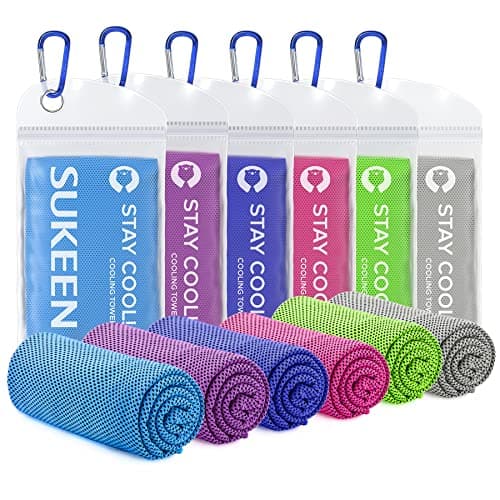 Sukeen Cooling Towel(40"x12") Sweat Towel Cold Towel for Neck&Head,Soft Breathable Chilly Towel for Yoga, Golf, Gym, Camping, Running, Workout & More Activities