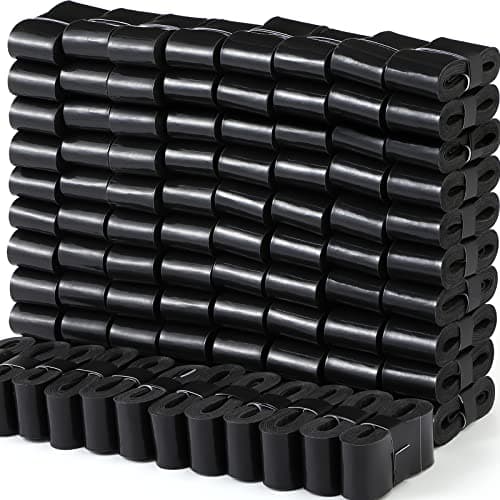 Pangda 100 Pieces Tennis Badminton Racket Overgrips Bulk Tennis Racket Grip Tape for Anti-Slip and Absorbent Grip (Black)