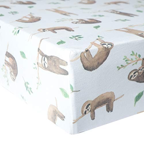 Copper Pearl Premium Knit Crib Sheets: Breathable and Soft, Fitted for Standard Mattresses, Perfect for Baby Registry or Shower Gift, Noah