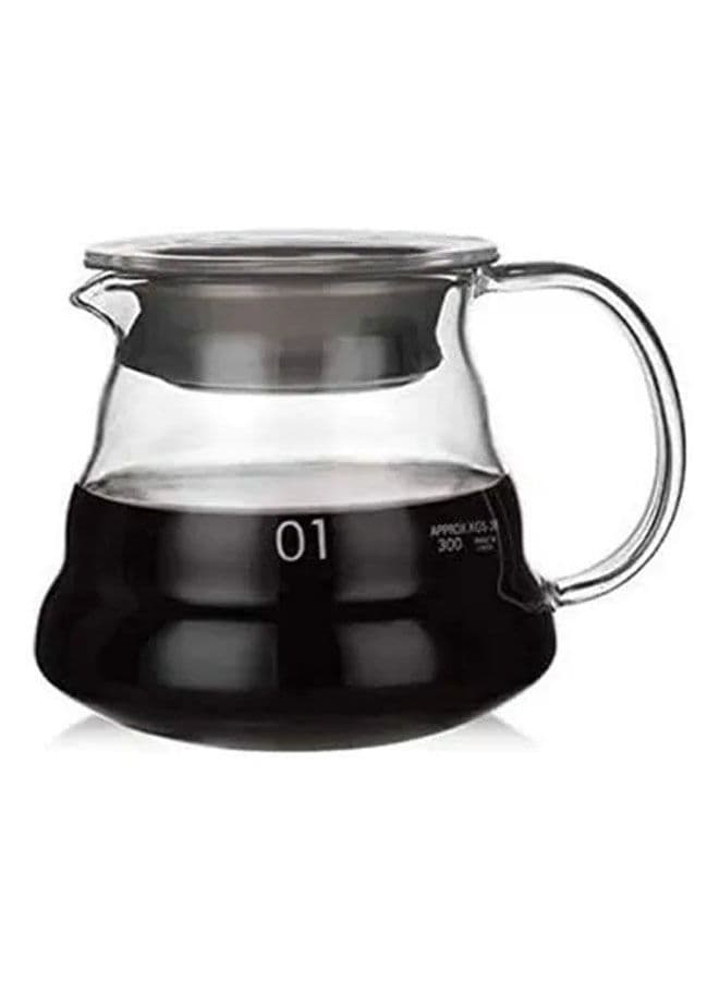 Pour Over Glass Range Coffee Pot Clear