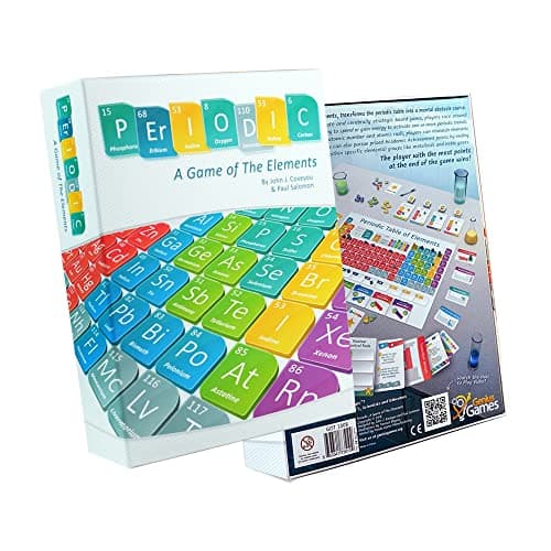 Periodic A Game of the Elements Periodic Table Board Card Game About Atoms Elements Compounds A Strategy Board Game for Gamers Educational Science Game for Kids or Family Game Night