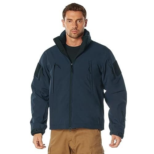 Rothco Spec Ops 3in1 Soft Shell Jacket Tactical Cold Wet Weather Outdoor Coat Midnight Navy Blue M