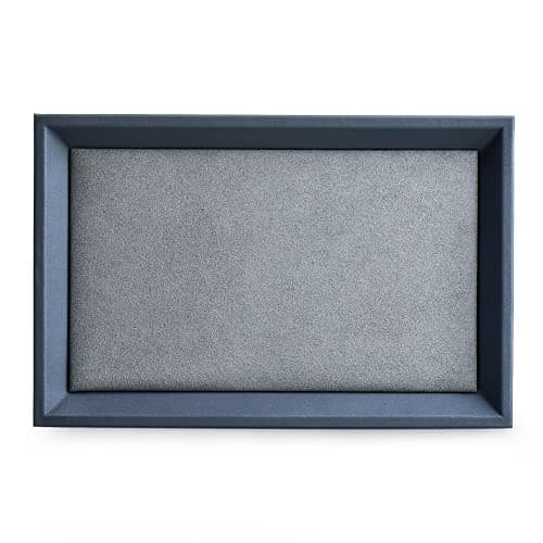 Oirlv Premium Leather Flat Jewelry Tray Jewelry Display Organizer,Valet Tray for Nightstand or Dresser Organizer(Small)