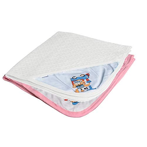 CATCUB Ultra Soft Cotton Jacquard Baby Hooded Towel Combo - Pack of 2 (Pink, White)