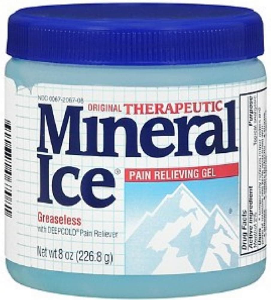 Novartis Mineral Ice Pain Relieving Gel Original Therapeutic 2 Count 8 Ounces