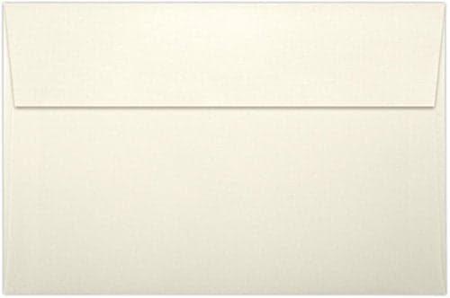 LUXPaper A9 Invitation Envelopes | Peel & Press | 5 3/4" x 8 3/4" | Natural Linen | 80lb. Text | 50 Qty