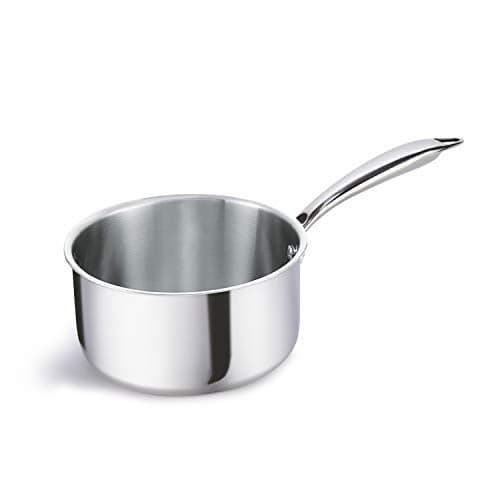 ALDA Vitale Triply Stainless Steel Milkpan - 1 Litre, 14 cm Tea/Milk/Chai Pan Induction & Gas Base | 5 Year Warranty