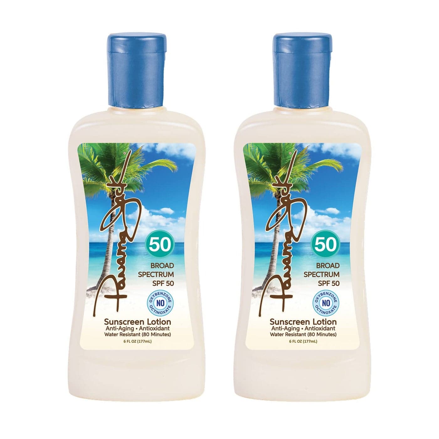 Panama Jack Sunscreen Suntan Lotion SPF 50 Broad Spectrum UVAUVB Protection PABA Paraben Gluten Cruelty Free Water Resistant 80 Minutes 6 FL OZ