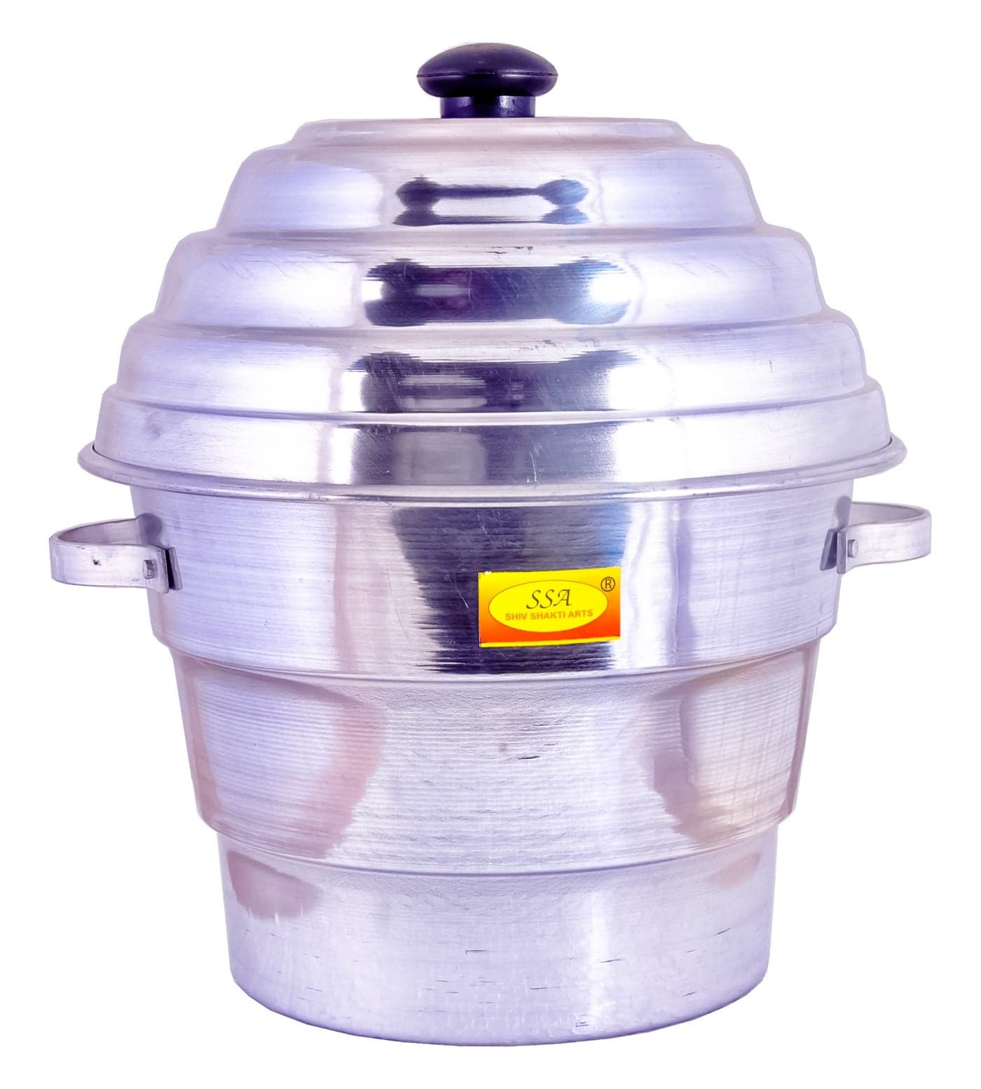 Shiv Shakti Arts (15 Idlis) Aluminium Idli-Dhokla Maker(1 Pot, 1 Lid, 4 Idli Plates, 2 Dhokla Plates) - Idli Cooker | Idli/dhokla/Momos maker Heavy Gauge for Kitchen Purpose