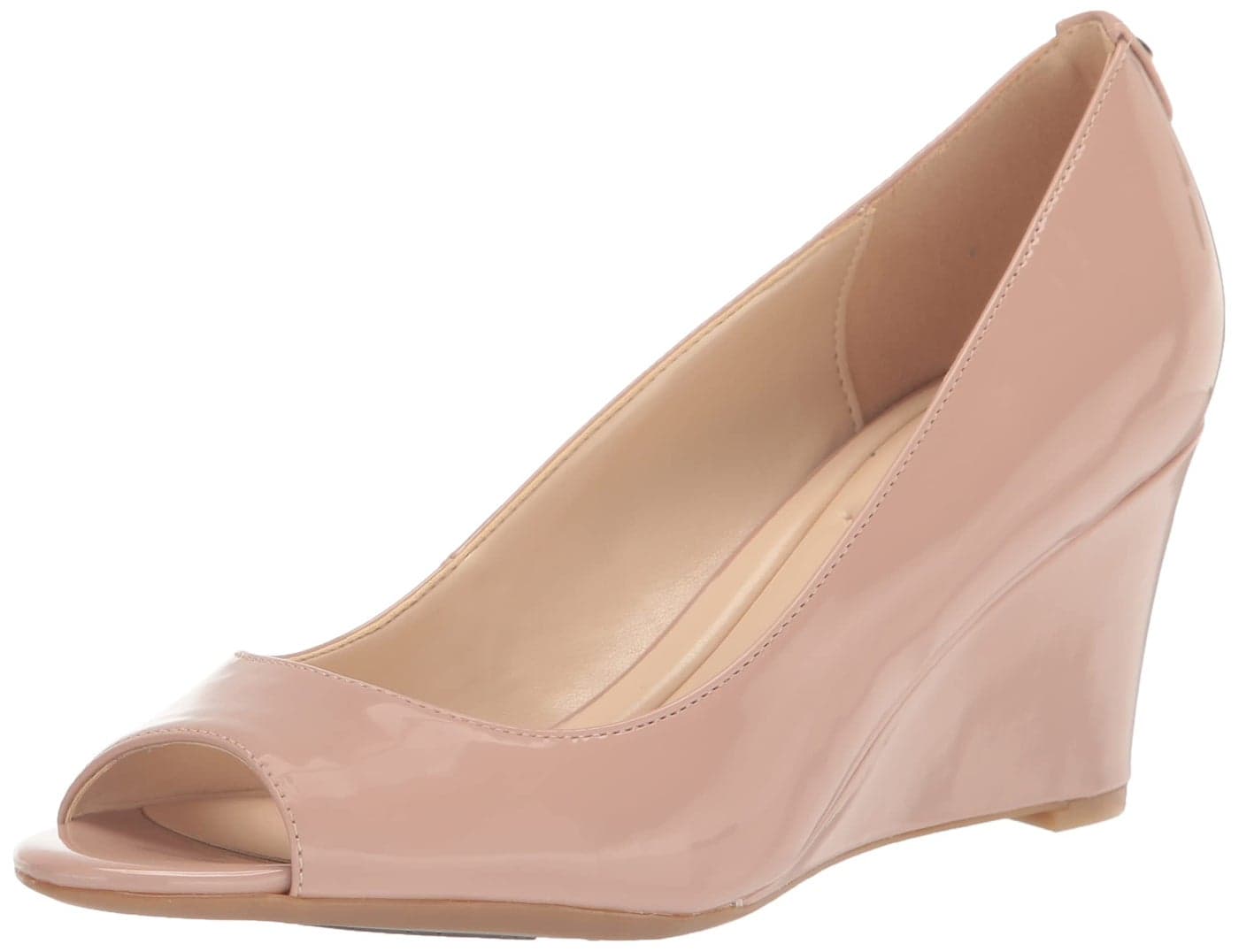 Nine West Womens Cape9x93 Wedge Sandal Barely Nude 8