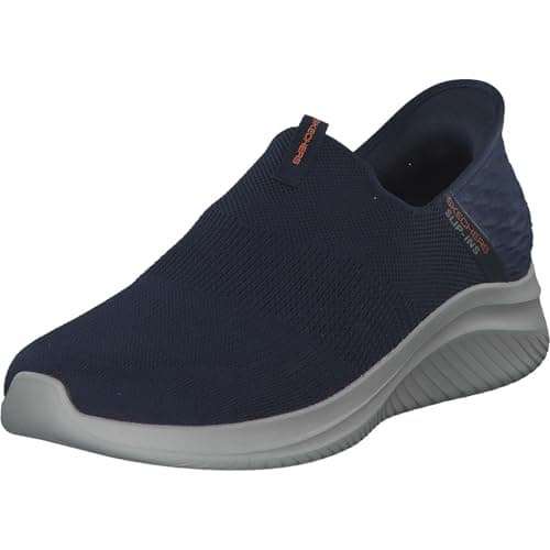 Skechers Men's Ultra Flex 3.0 Smooth Step Hands Free Slip-ins Sneaker, Navy, 8.5 Wide