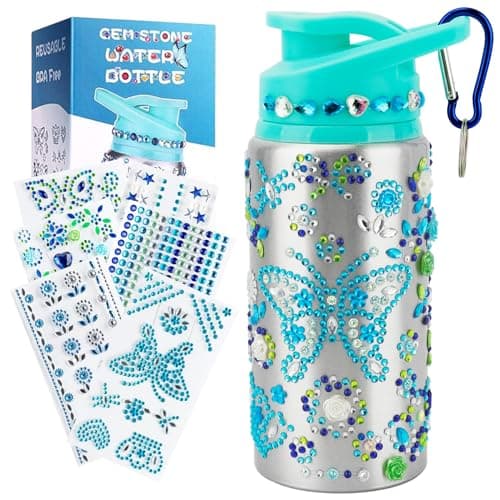 Graduation Gift for Kids Birthday Girl Gifts Ideas for Kids 812 5 6 7 8 9 10 Year Old Fun DIY Arts and Crafts Gifts for Girls Birthday Ages 812 Decorate Your Own Water Bottle with Stickers Kit
