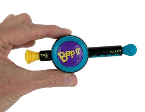 Worlds Smallest Bop It The Classic Game of Bop It Twist It Pull It in Miniature Size Travel Electronic Game Play Solo or with Multiple Players