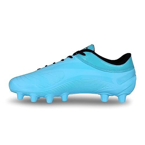 Nivia Airstrike Football Stud/Football Shoe for Men/Lightweight Shoe with Moulded Removable E.V.A Sockliner (Size - UK07) (Sky Blue)