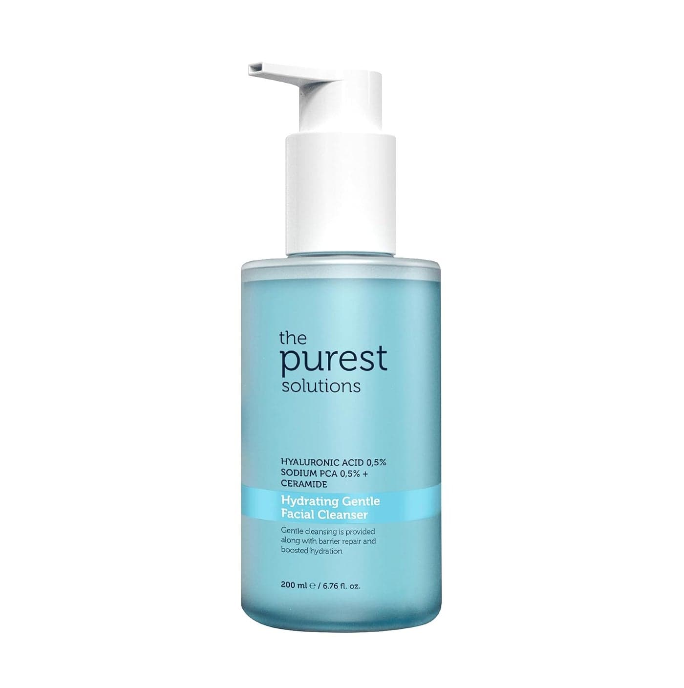 The Purest Solutions Hydrating Gentle Facial Cleanser 05 Hyaluronic Acid 05 Sodium PCA Ceramide Exfoliating Salicylic Acid Cleanser for All Skin Types Vegan Cruelty Free 676 fl oz