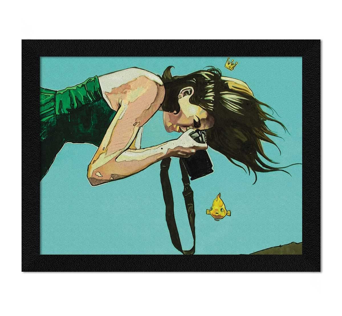 ArtX Paper Abstract Girl Wall Art Painting, Multicolor, Abstract, 10 X 13 Inches, Set of 1