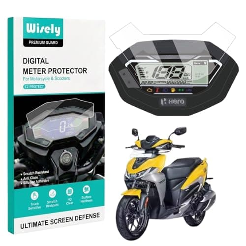 Wisely Premium Screen Guard for HERO XOOM 125 ZX & VX (2025) Scooter - Display Digital Meter Protector - HD Clear, Full Cover - Easy Installation Kit - Xoom125 Instrument Cluster Accessories