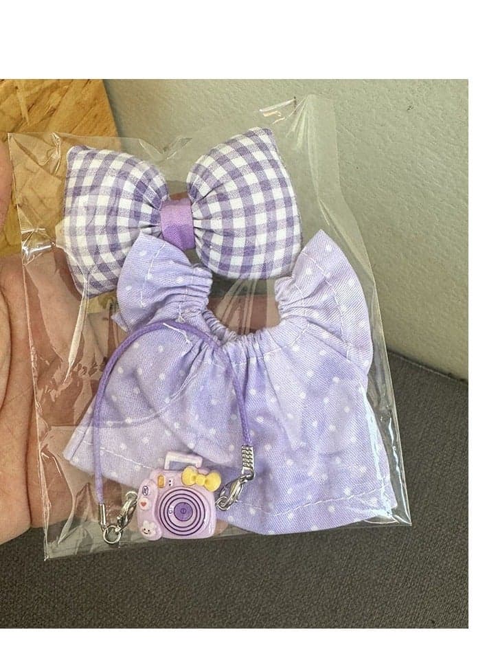 17cm Labubu Plush Doll Outfi (Outfit Only)