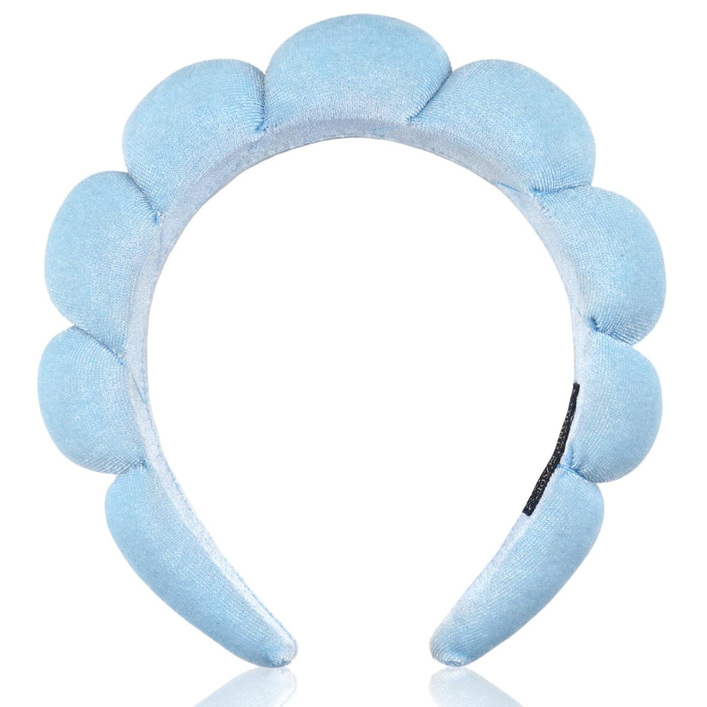Ayesha Spa Headband for Women Sponge Headband for Washing Face Clouds Soft Hairband Makeup Headbands for Women Girls Shower Makeup Skincare Blue